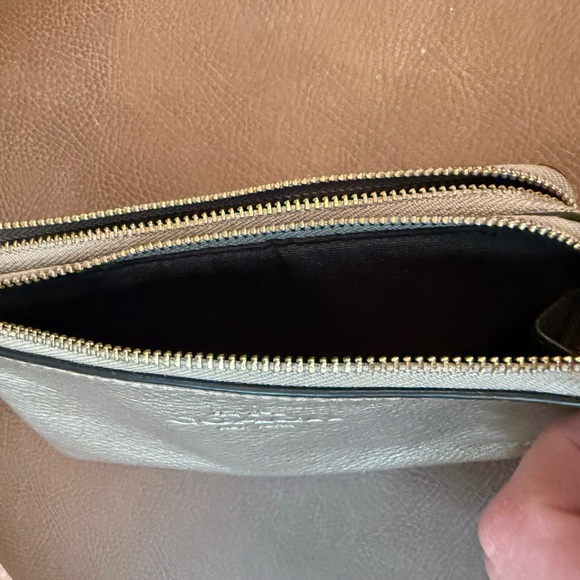 Coach Leather Double Corner Zip Wristlet Wallet - Picture 6 of 6